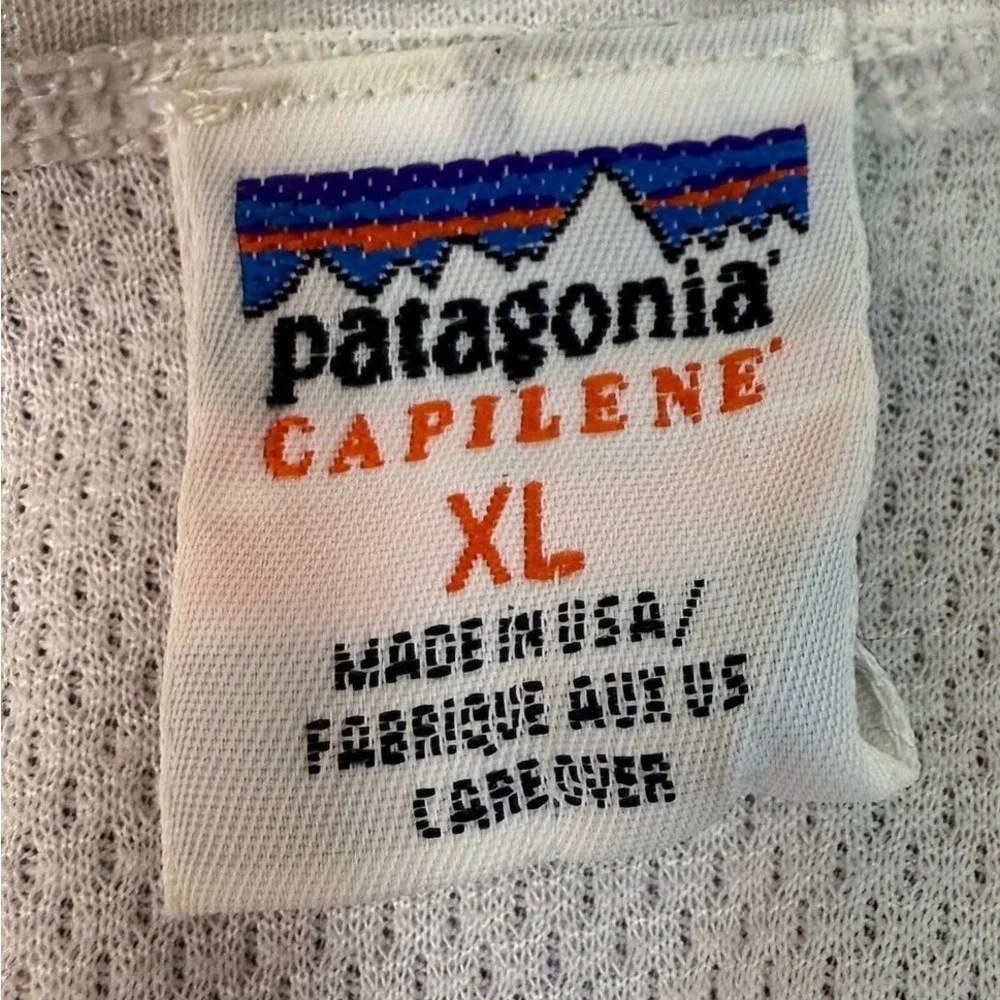 Vintage Patagonia Capilene Long‎ Sleeve Shirt Grey Size XL - Picture 2 of 4